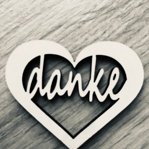 Dankes-Herzen im 10er Set,verschiedene Farben, Mitgebsel, Gastgeschenk, Kundengeschenk