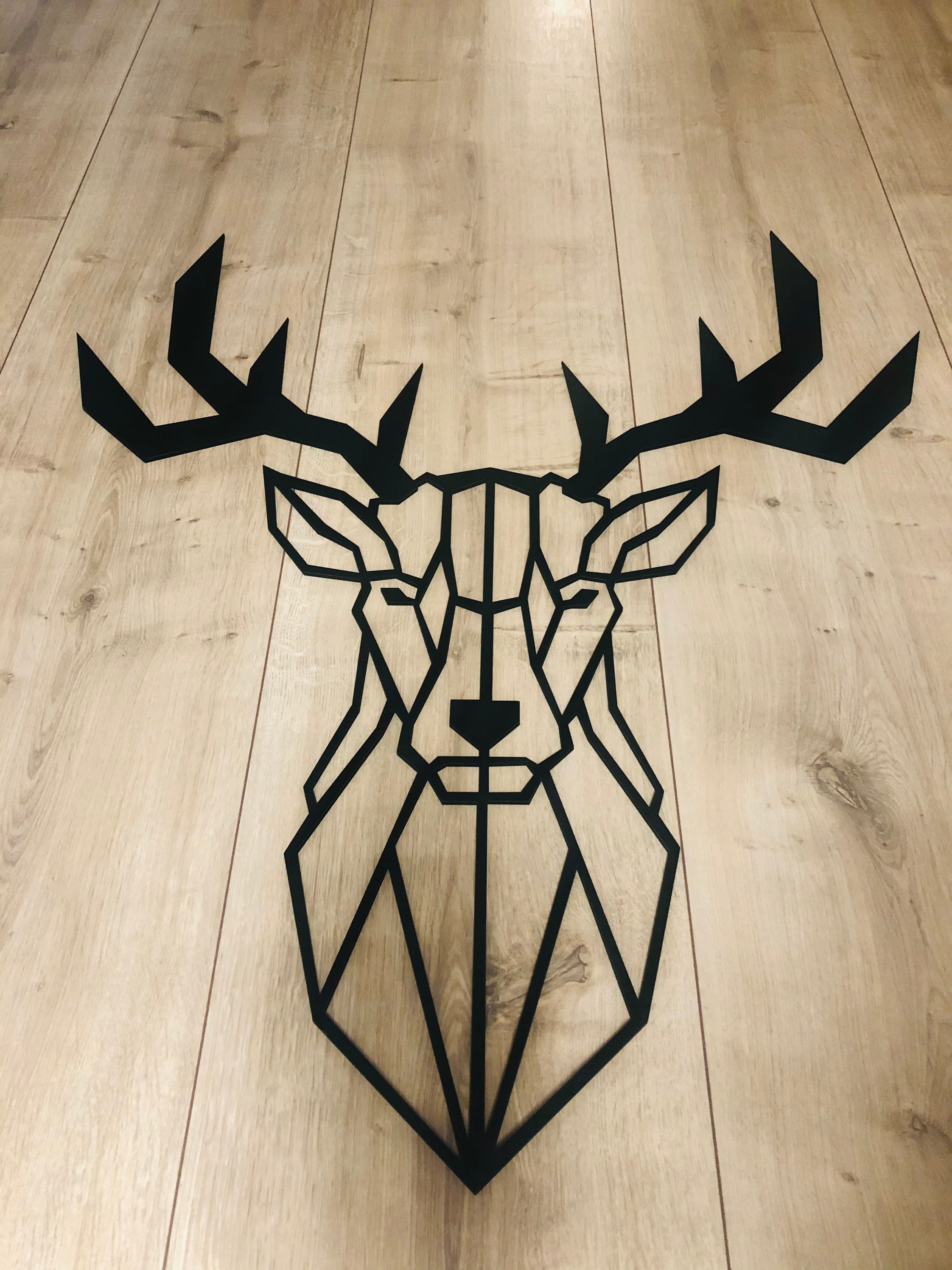 Geometric Deer Muralgeometric Deer Wallart Geometric | Etsy UK