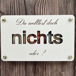 Holzgrußkarte Geburtstag, Geldgeschenk aus Holz verschiedene Farben