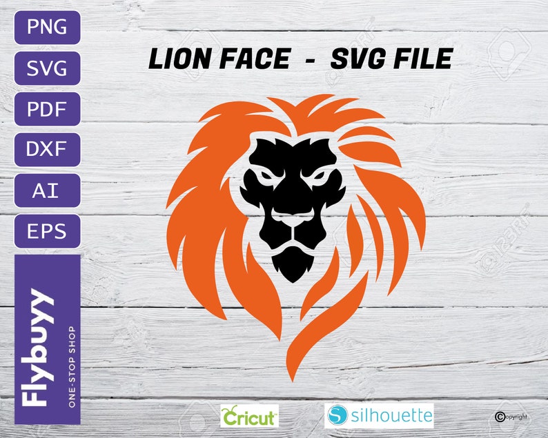 Cricut tshirt design Wild animal eps clipart Lion instant download files Digital lion dxf silhouette Lion head svg vector files