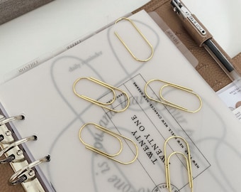 Large Paper Clips | GOLD