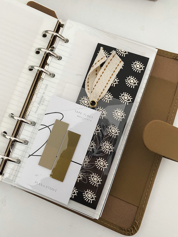 Personal Clear PVC Planner Insert: Single Pocket Card Holder