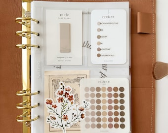 A5 Clear Card Holder | 3 Pocket Jelly Planner Insert | PVC Pocket for Stickers & Journaling Cards