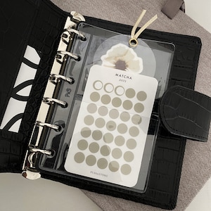 Porte-cartes transparent de poche | 2 pochettes pour agenda en gelée | Pochette en PVC pour autocollants et cartes de visite
