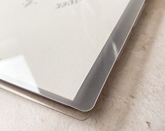 A5 Discbound Cover Set | Glossy & Frosted Clear Plastic Covers with Binding Discs