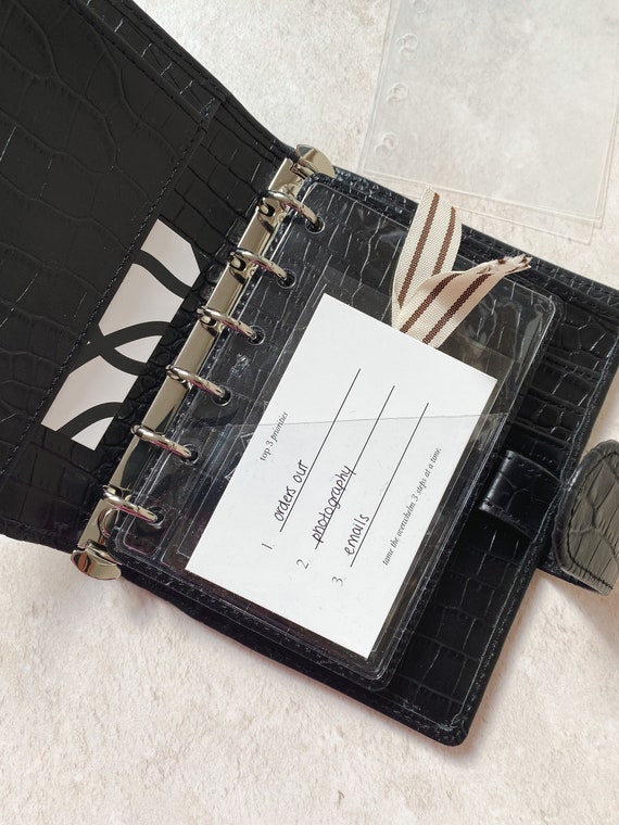 Pocket Clear Card Holder: Single PVC Planner Insert - Etsy