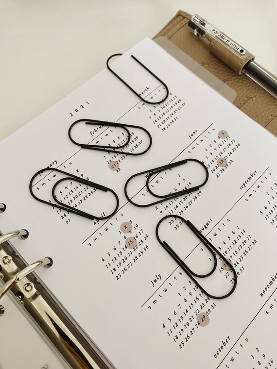 Large Paper Clips BLACK Etsy Canada