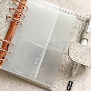 Personal Wide Planer Essentials Bundle | Klare Trennblätter, Kartenhalter & Lineal | Jelly Pockets und Page Marker Set