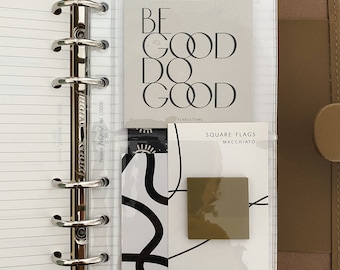 Personal Clear Card Holder | 2 Pocket Jelly Planner Insert | PVC Pocket for Stickers & Journaling Cards