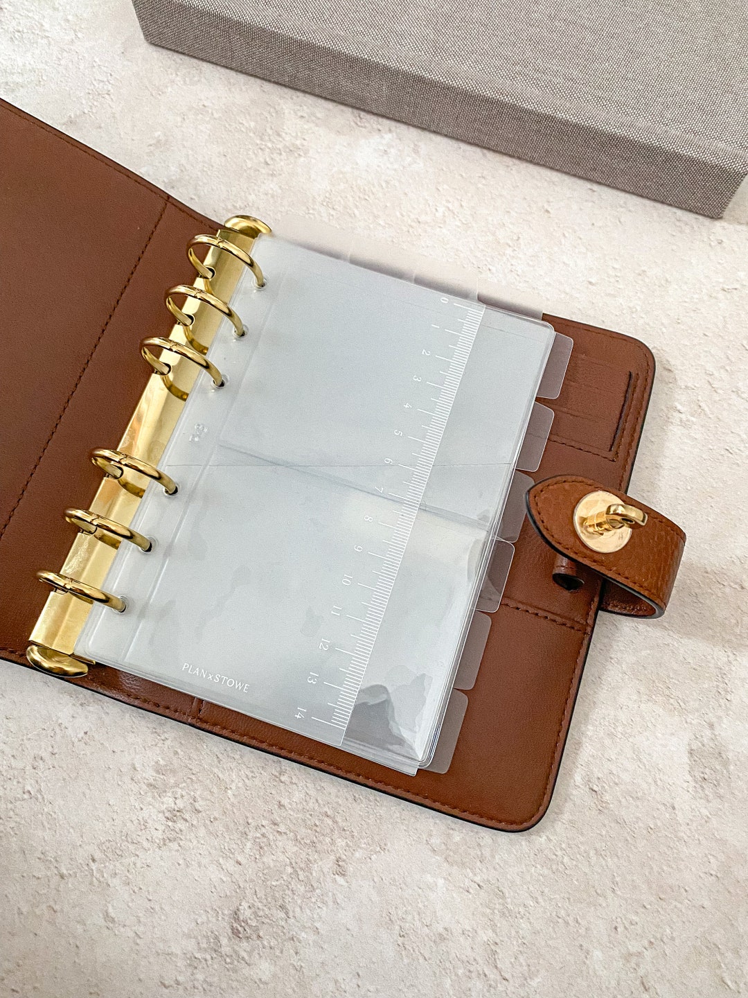 A6 Planner Essentials: Clear Dividers, Card Holders, Ruler Page Marker ...