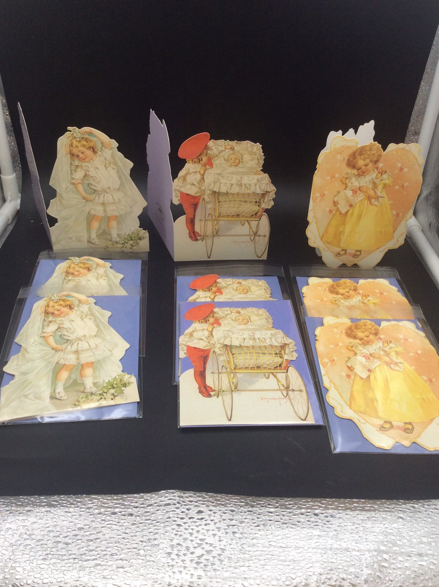 Pack of 9 Die Cut Vintage Design Pictures of Children . Cards Etsy UK