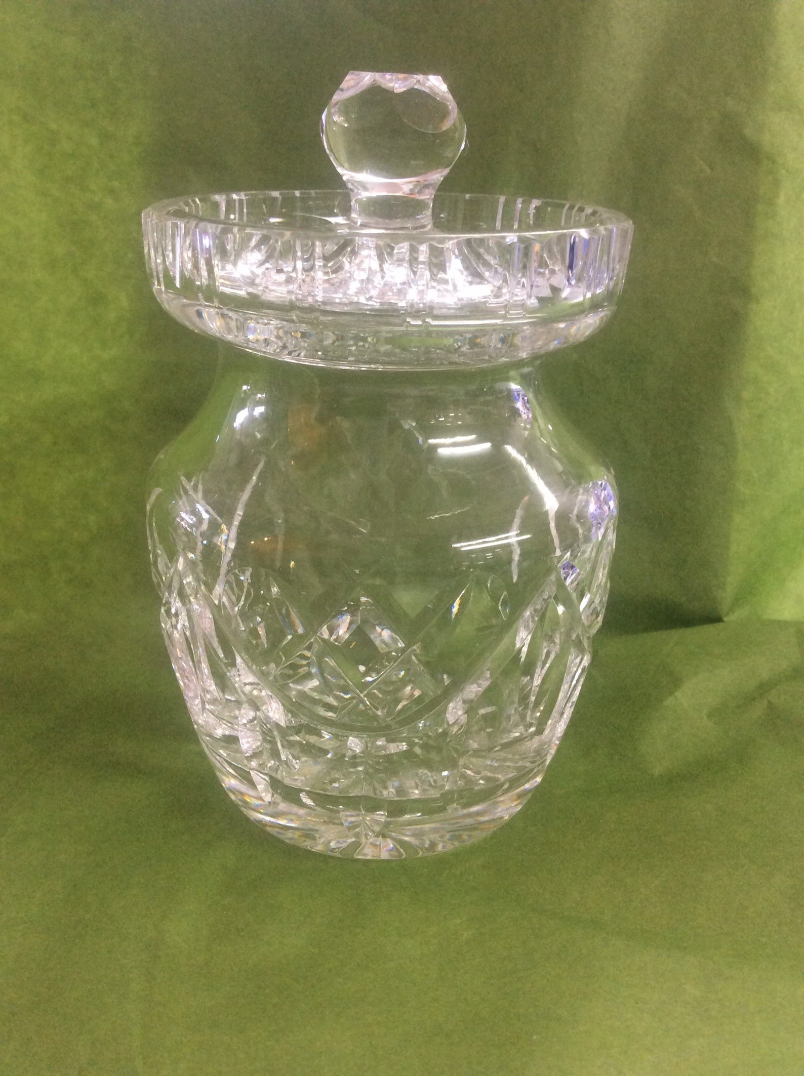 Waterford Crystal Cut Glass Preserve Jar Vintage Etsy