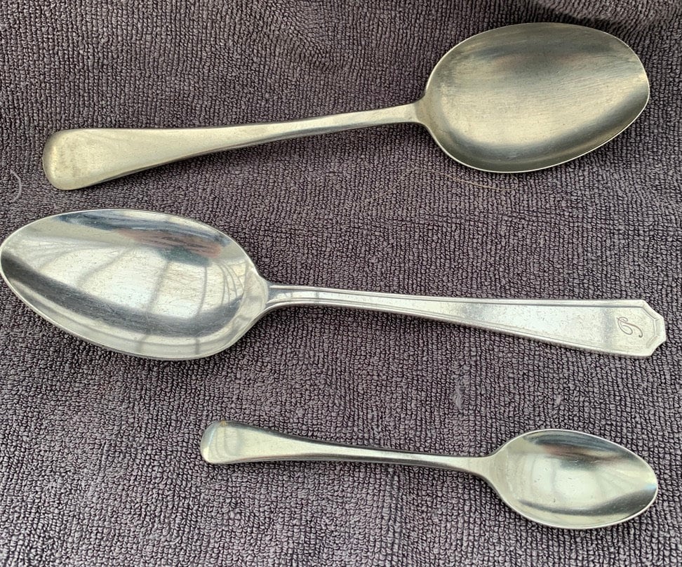 EPNS nickelsilver spoons dessert and tea spoons vintage Etsy