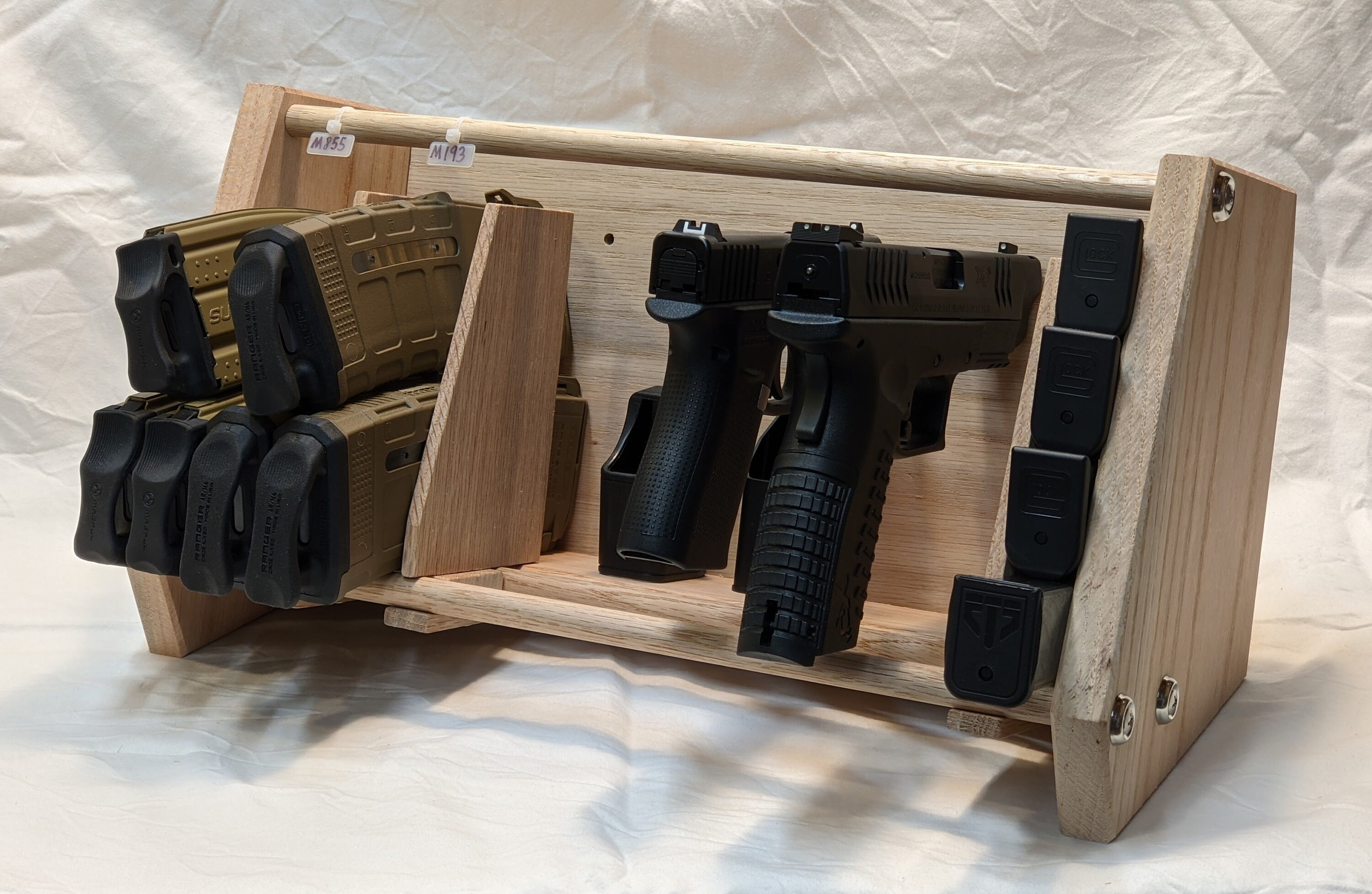 Custom Width Oak Gun Safe Organizer Etsy