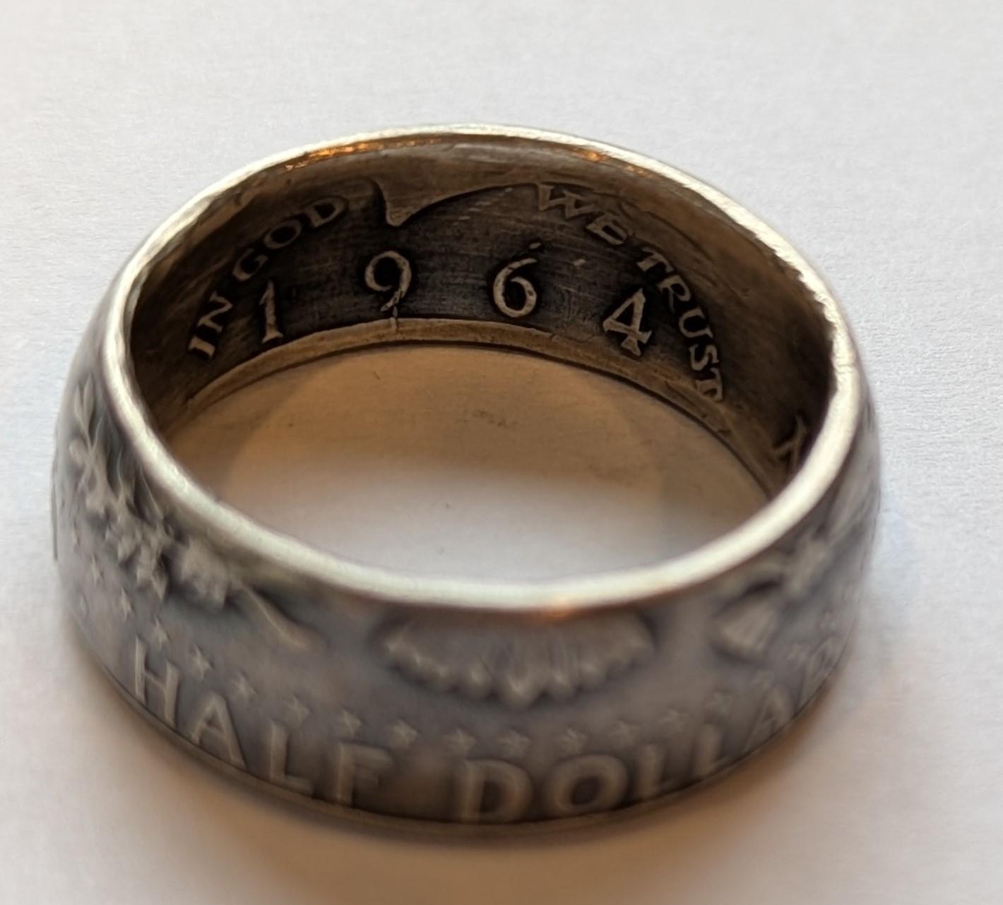 1964年ケネディ・ハーフダラー・シルバーリング - Etsy 日本