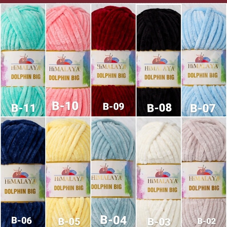 Himalaya Dolphin Big Velvet Yarn Plush Yarn Etsy