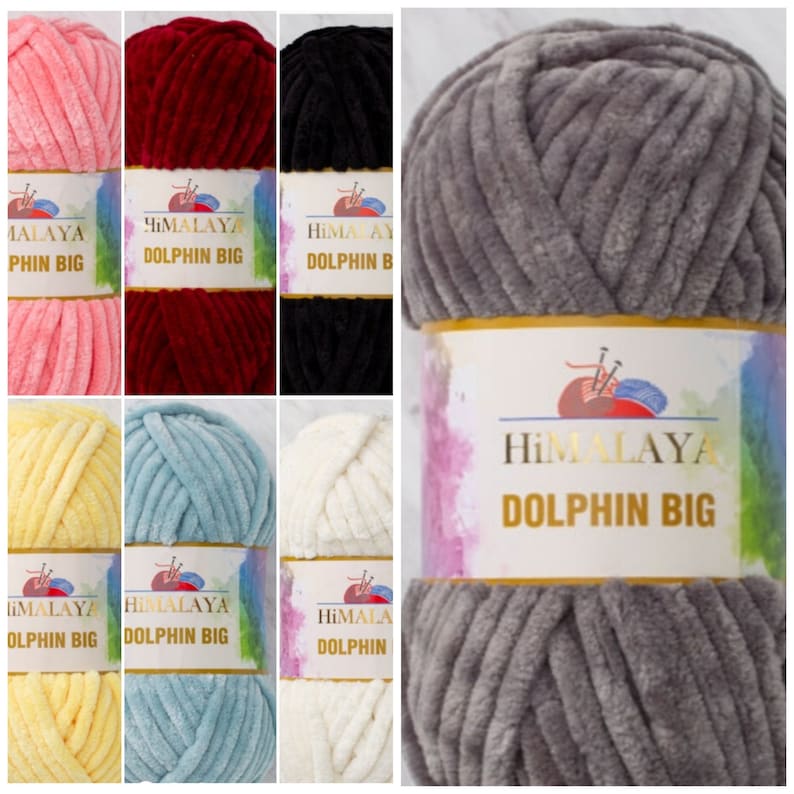 Himalaya Dolphin Big Velvet Yarn Plush Yarn Etsy