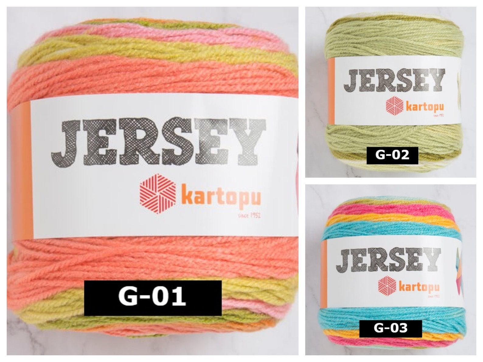 Kartopu Jersey Yarn Yarn Cake Worsted Ombre Effect Yarn Etsy