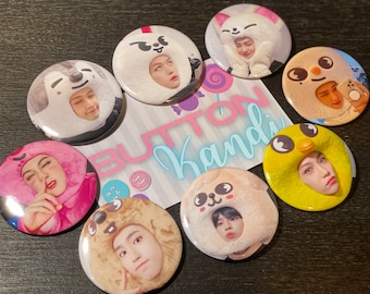 Stray Kids SKZOO Selfies 2.25” Pinback Button Set