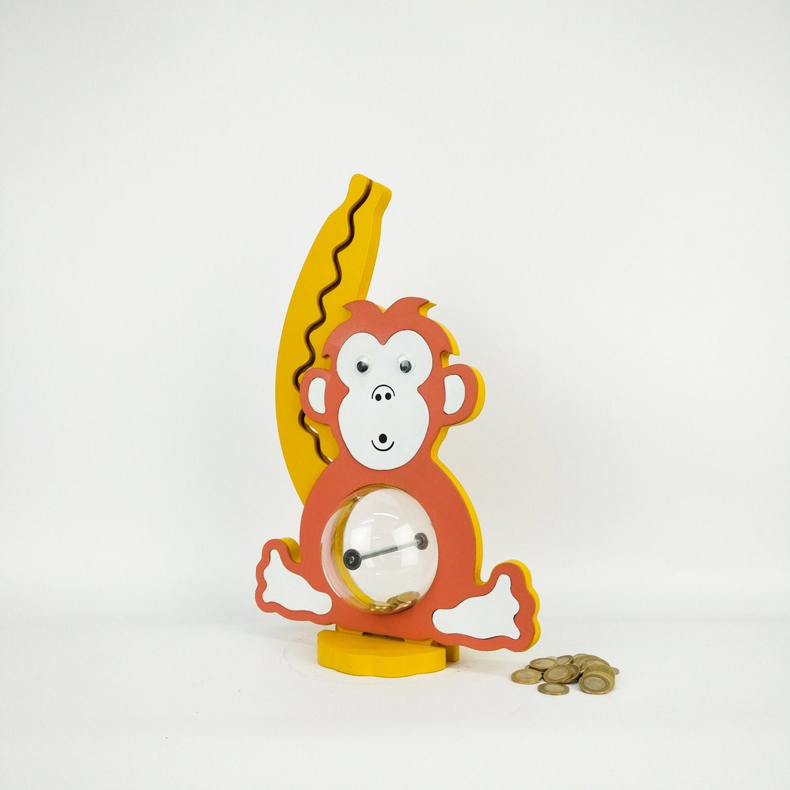 Monkey Money Bank Monkey Coin Piggy Bank For Child Coin Etsy