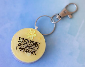 Quote Key Ring - Etsy UK