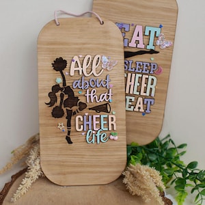 Vrolijke pinhouder | cheerleader-bord | cheer commotie bord | cheer-medaillevertoning | Cadeau cheerleader| cheerleader | cheer-speldhouder
