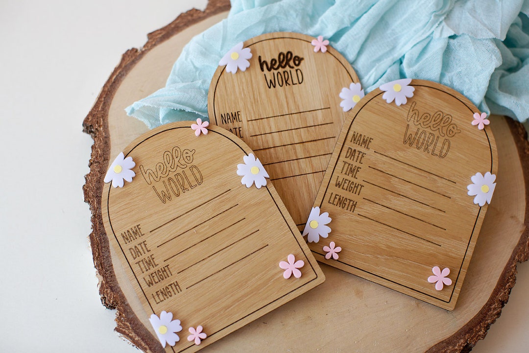 Baby Announcement Sign | Baby Announcement Disc | Baby Welcome to the ...