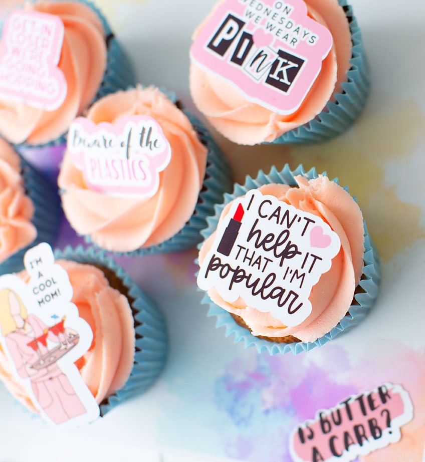 Mean Girls Party Cake Toppers 13 Pack Funny Cupcake Toppers Eco-friendly  Mean Girls Party Decorations 30th Birthday Hen Party 