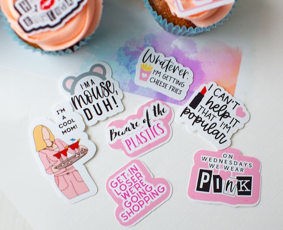 Mean Girls Inspired Cupcake Toppers 