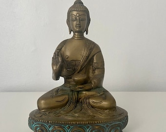 Brass Meditating Buddha