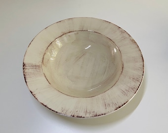 Italian Toscane Ceramic large serving plate/ bowl. Excellent quality. Made in Italy.