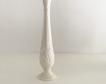 Vintage Lenox Florentine Collection Bud Vase. Pearl color. Elegant & Classic.
