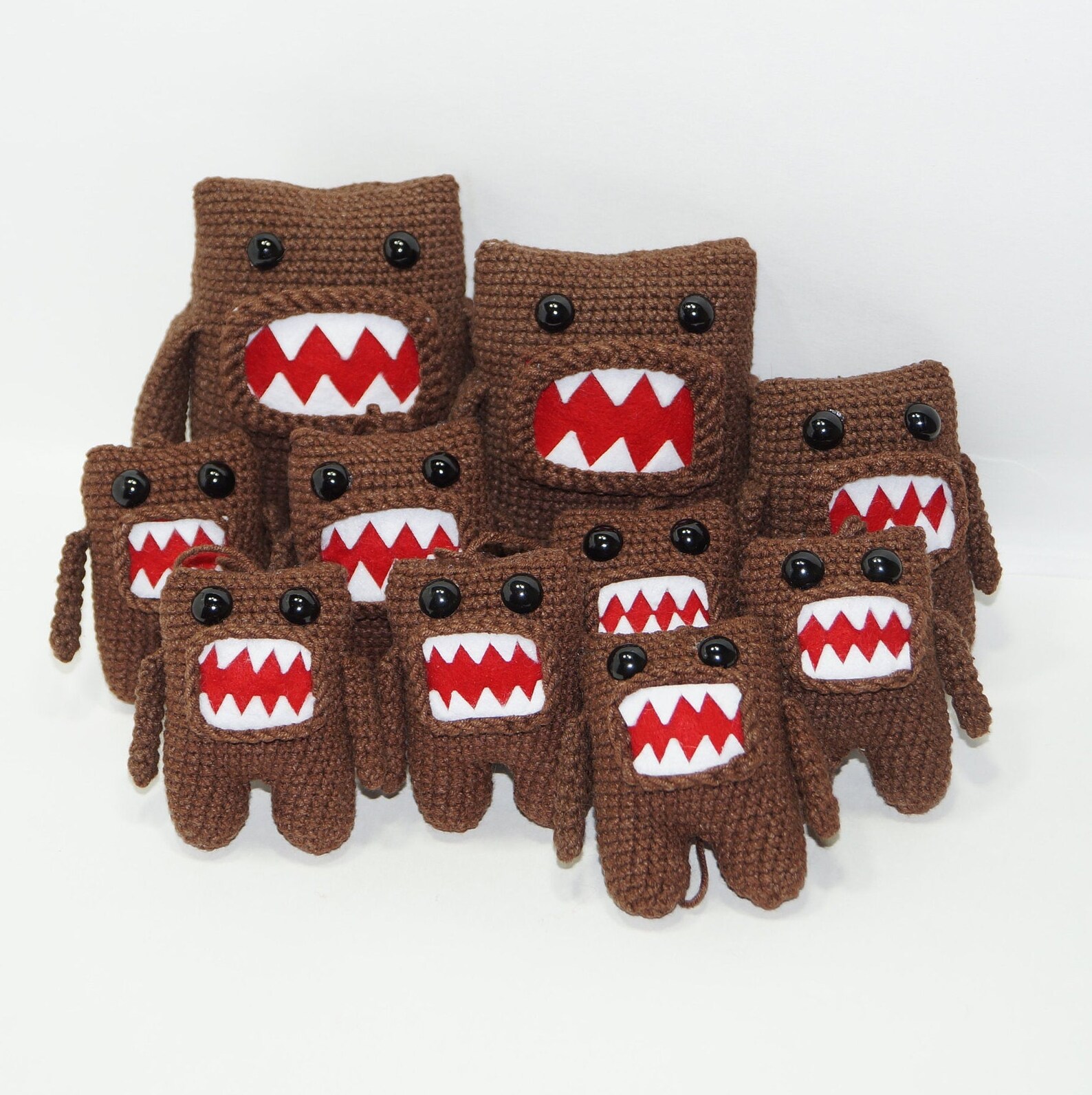 3 in 1 Crochet pattern amigurumi Domo kun english monster Etsy