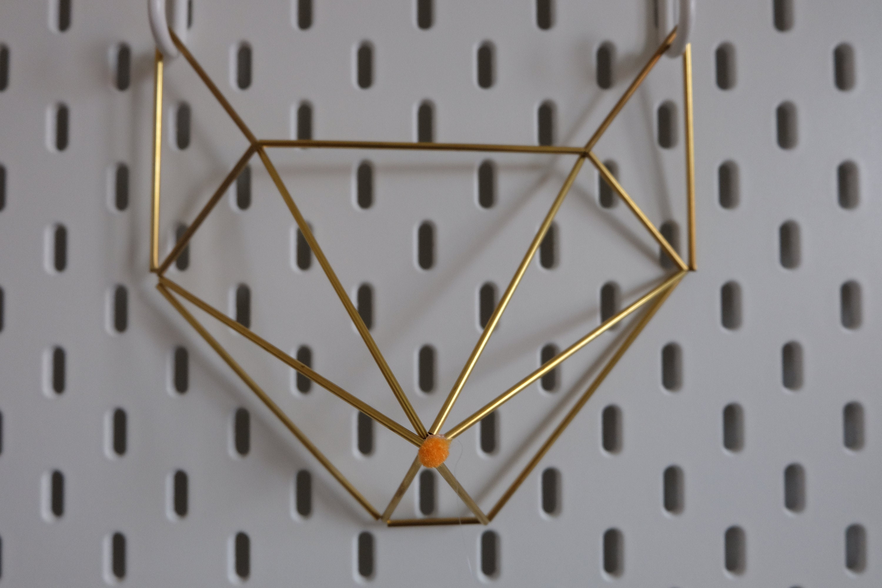 Geometric Himmeli Gold Animal Head Nursery Wall Decor Etsy