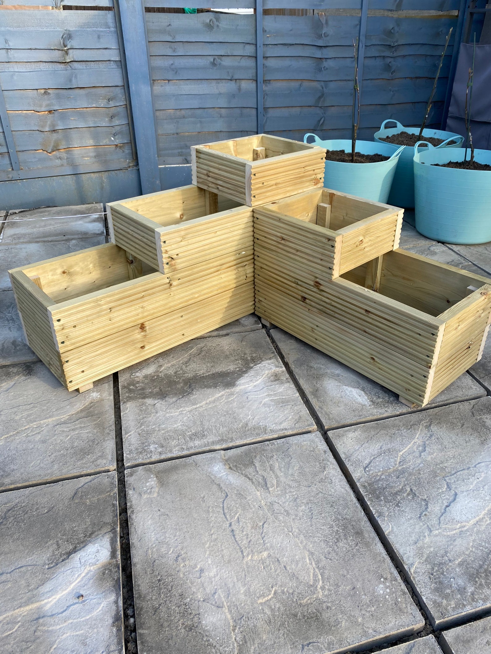 Corner Garden planter decking boards Etsy
