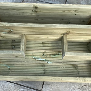 Premium 3 tier L shape decking planter image 1