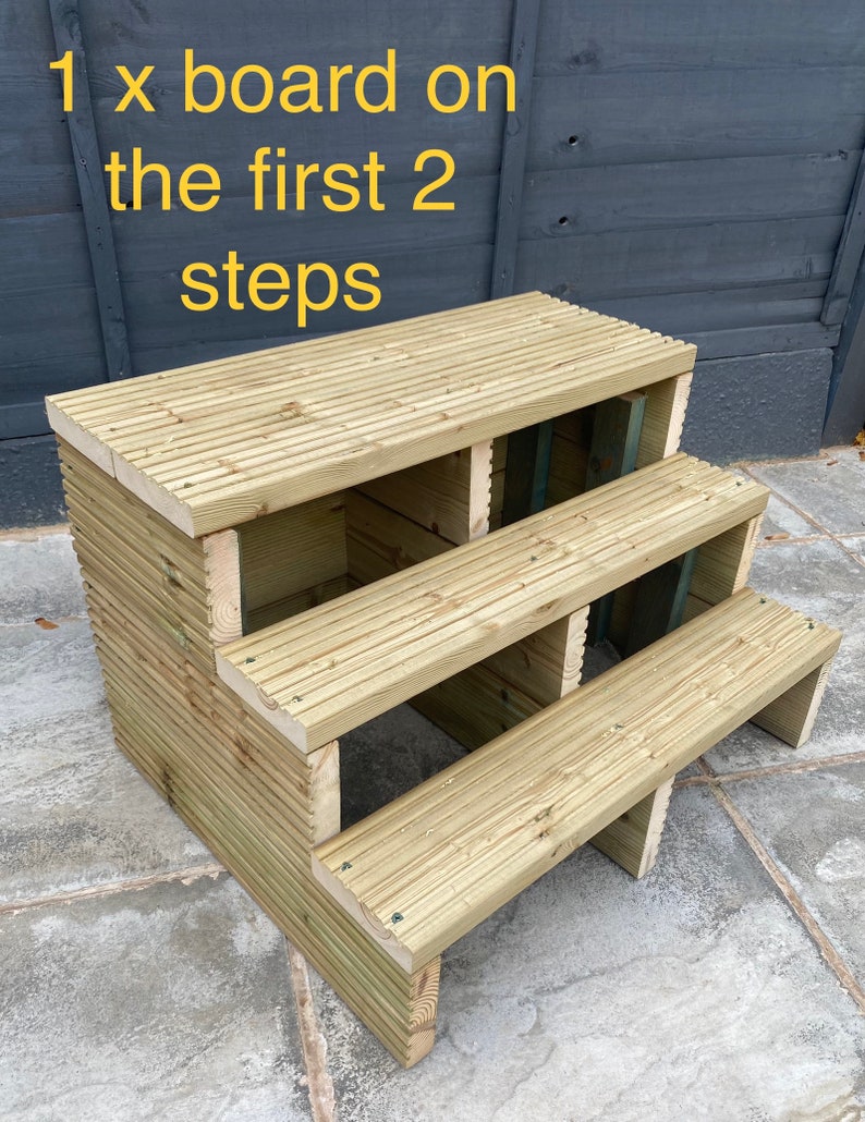 3 Tier / Rise Hot Tub Steps / Spa Steps / Caravan Steps Etsy Ireland