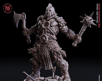 DnD Hero - Rhuvar, Mutant Barbarian/Fighter Unpainted Miniature