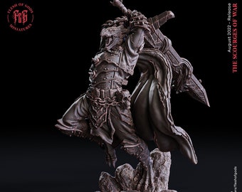 DnD Dragonborn Paladin - Fighter Unpainted Miniature