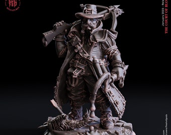 DnD Zwerg Kreatur Jäger/Hexenmeister/Kämpfer/Waldläufer/Barbar vom Blutgerichtshof, unbemalt
