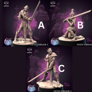 DnD Gith - Githyanki Warrior Unpainted Miniature