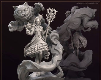 DnD Alice the Wishmaster of Alice in Nightmareland Unpainted Miniature