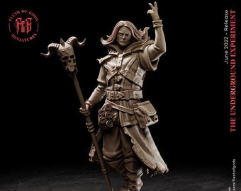DnD Evil Wizard Unpainted Miniature