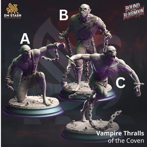 DnD | Pathfinder | TTRPG - Enemy - Vampire Thralls | Vampire Spawn | Monster Unpainted Miniature