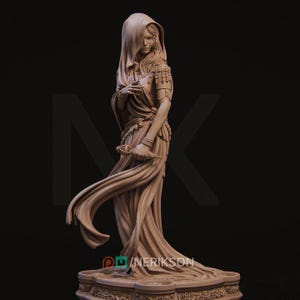 DnD - TTRPG - Pathfinder Klotho - Female Human Rogue | Monk | Thief Unpainted Miniature
