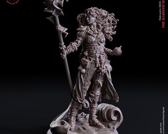 DnD Hero - Tasha, Human Female Artificer/Sorcerer Unpainted Miniature