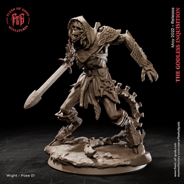 DnD Wight Miniature non peinte