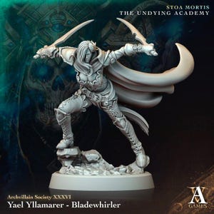 DnD - TTRPG - Pathfinder Female Human Rogue | Assassin | Fighter Unpainted Miniature