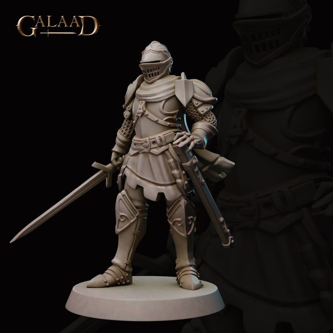 Dnd Paladin - Knight - Royal Guard Unpainted Miniature - Etsy