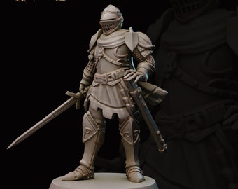 DnD Paladin - Knight - Royal Guard Unpainted Miniature